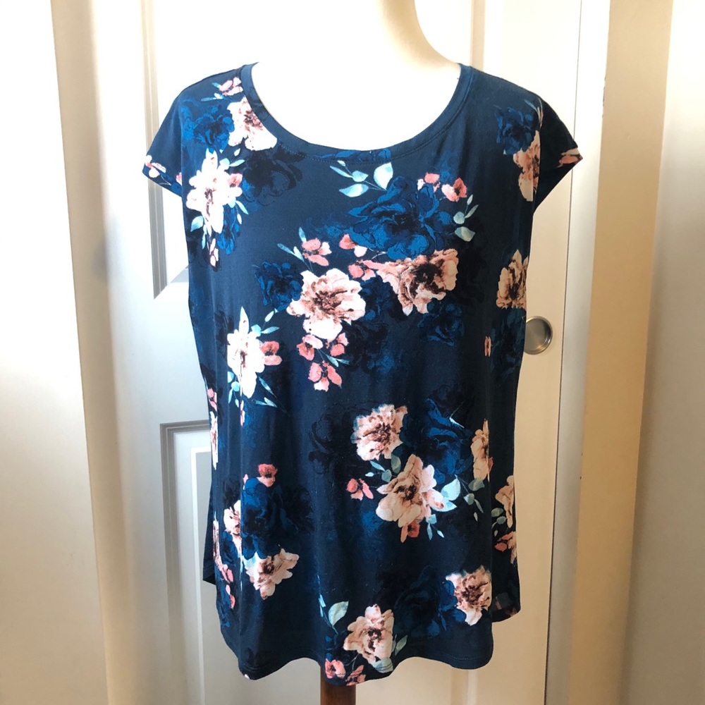 Elle Teal Floral Top
